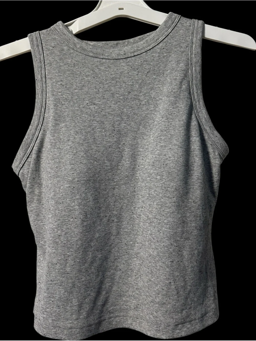 OGL Heather Gray Ribbed Tank Top - Women - Medium - Picture 3 of 5